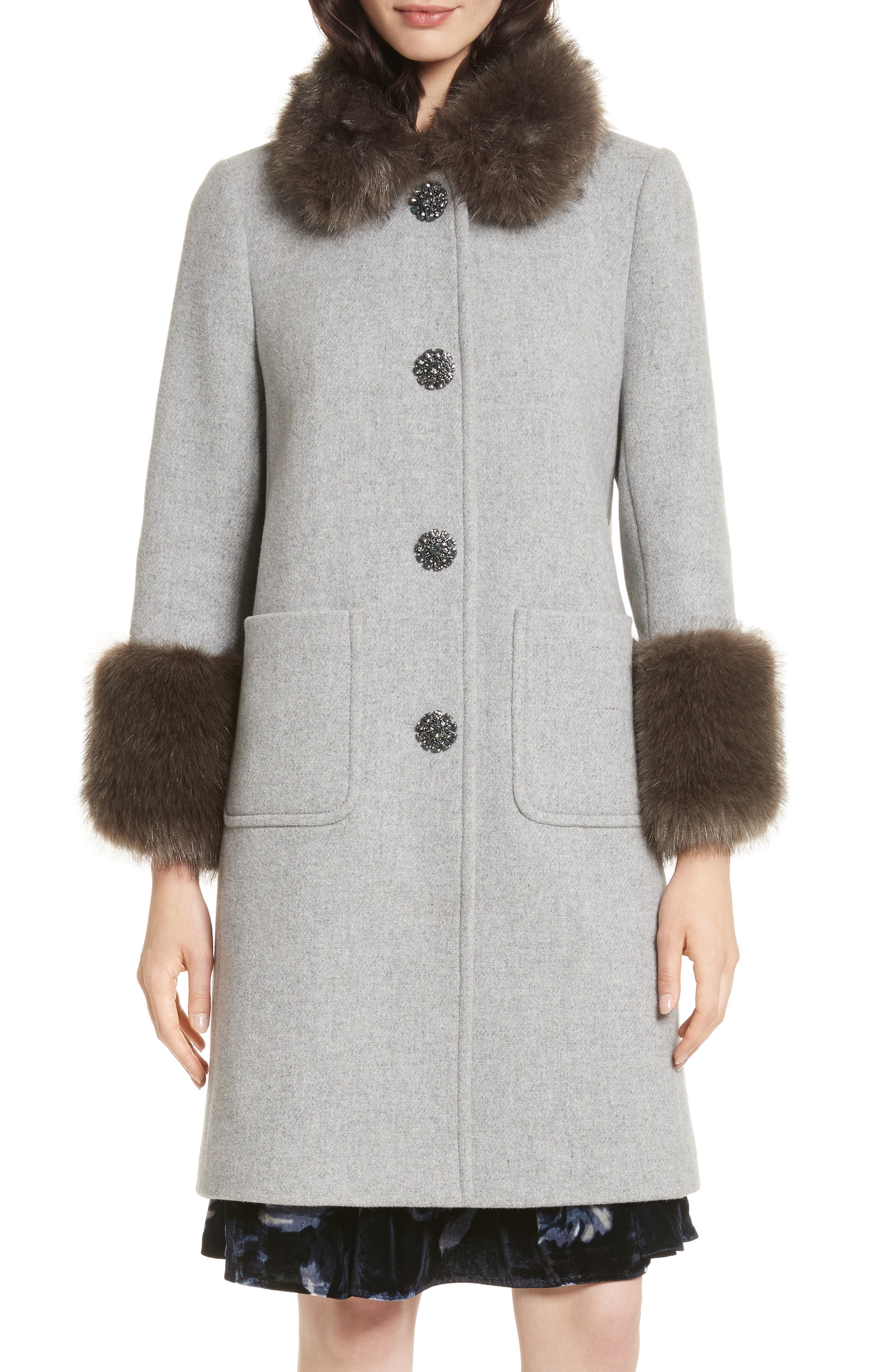Kate Spade New York Faux Fur Coat on Sale, UP TO 58% OFF | www 