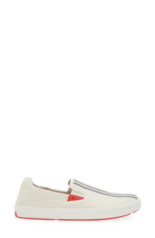 Olukai Lae'ahi Slip-on Sneaker In Off White/stripe