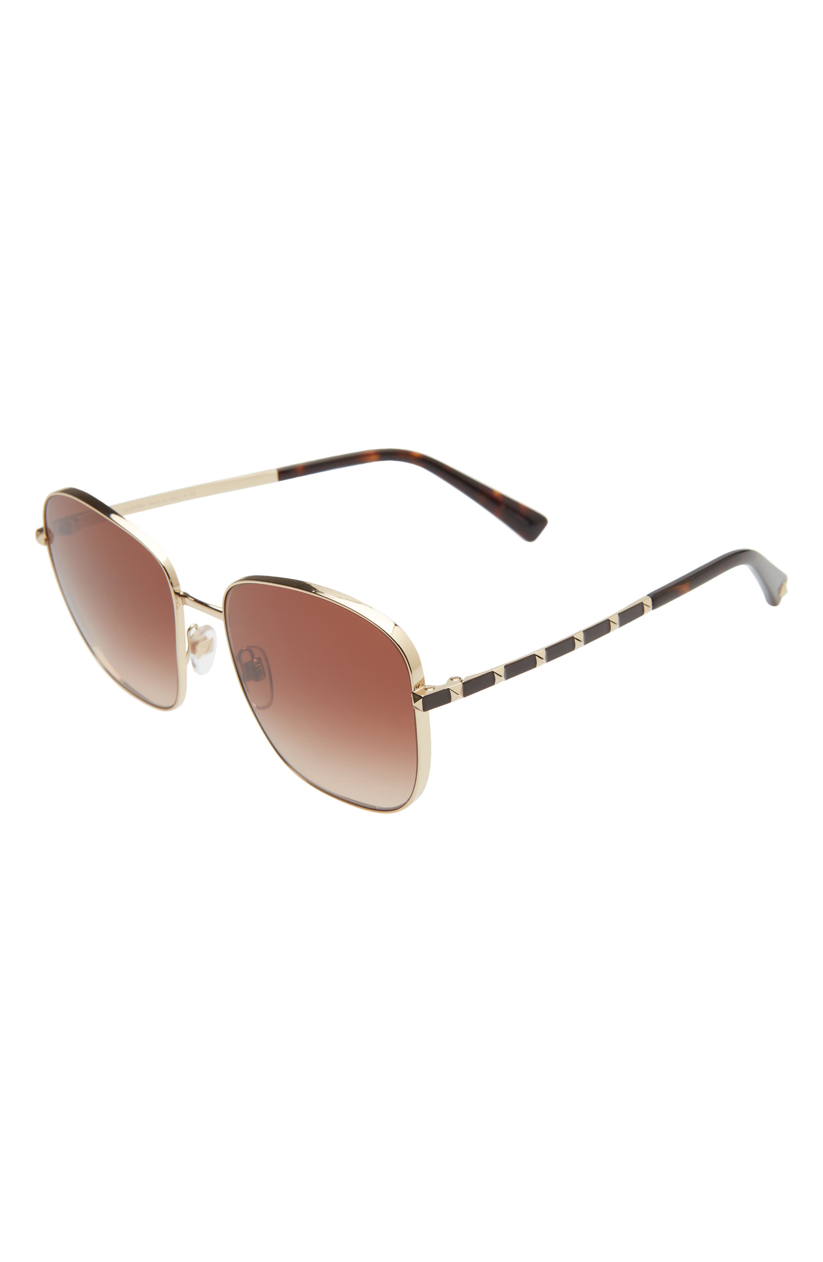 valentino 57mm studded sunglasses