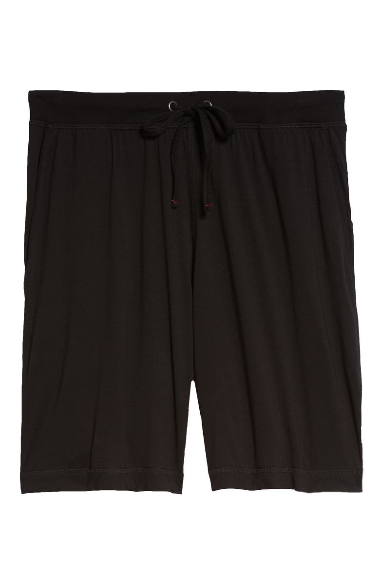 Daniel Buchler Peruvian Pima Cotton Shorts, Alternate, color, Black