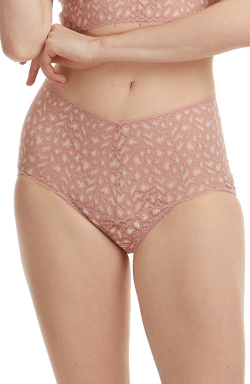 Hanky Panky X-Dye Leopard Print Retro Lace Vikini at Nordstrom,