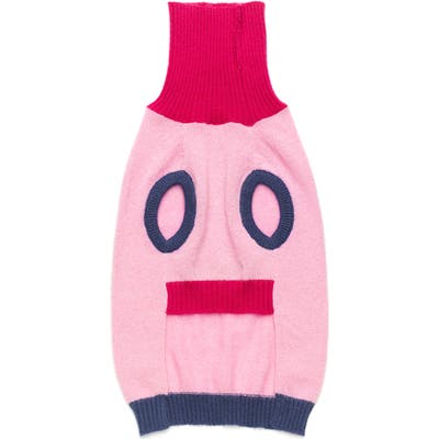 Lovethybeast Merino Wool Dog Sweater, Pink