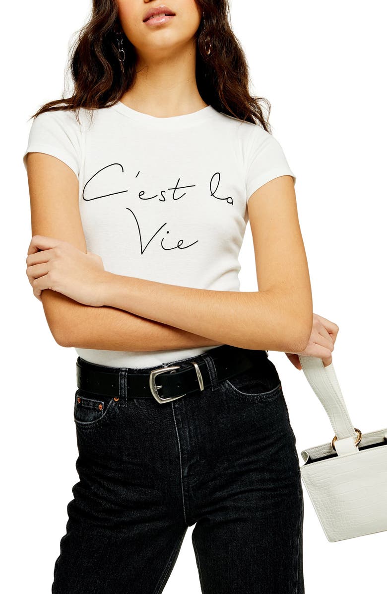 Topshop C Est La Vie Graphic Tee Nordstrom Topshop C Est La Vie Graphic Tee Nordstrom