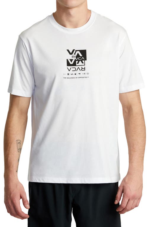 Splitter Stacks Performance Graphic T-Shirt in White