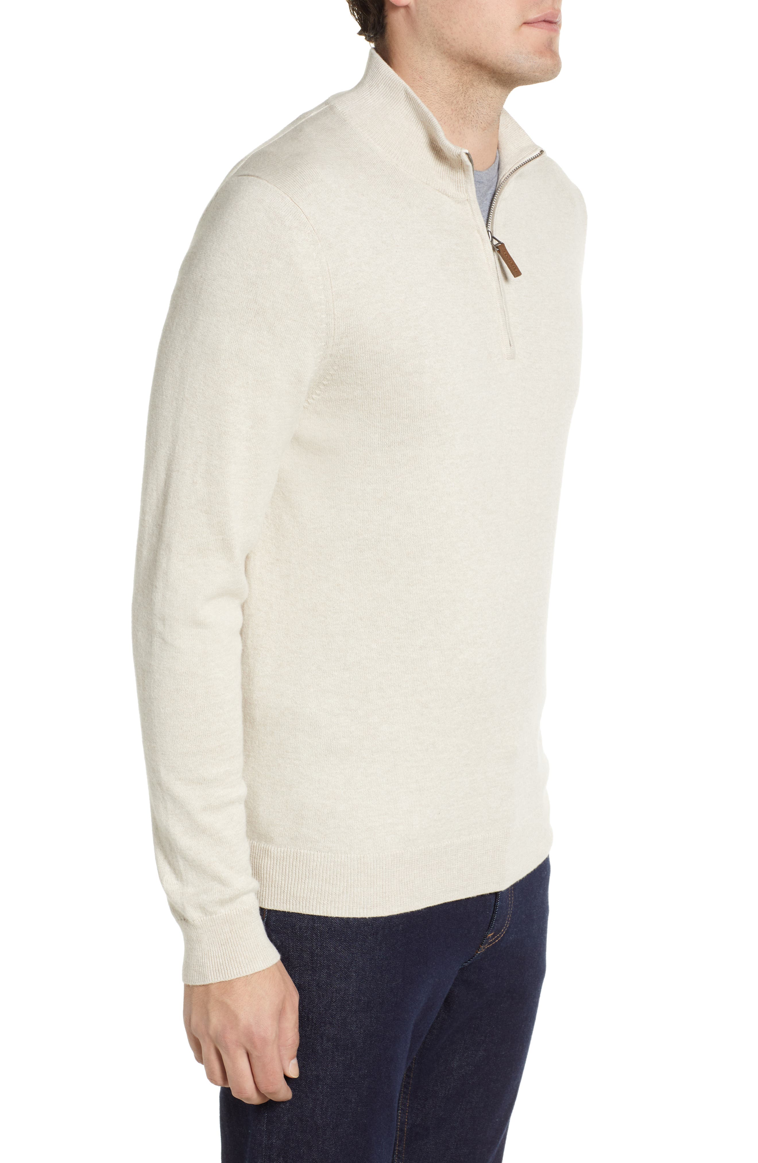 Nordstrom Half Zip Cotton \u0026 Cashmere 