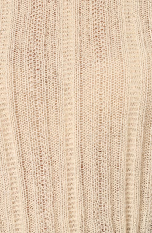 Petal And Pup Petal & Pup Wynford Scallop Mock Neck Sweater In Neutral