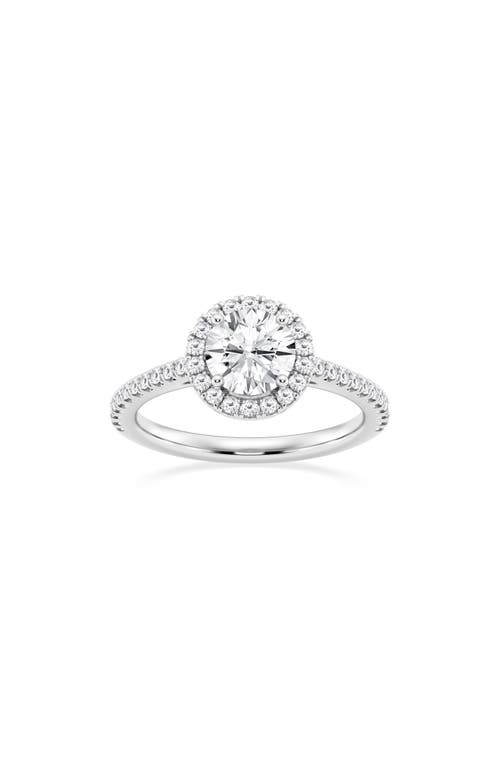 Shop Badgley Mischka Collection 14k Gold Round Lab Created Diamond Halo Ring In White