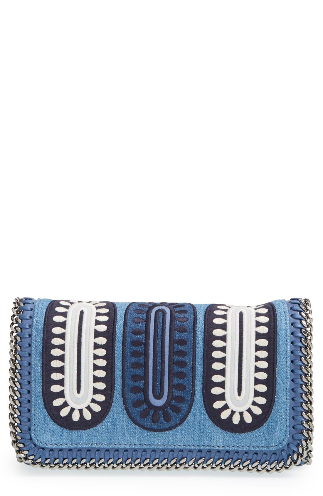 Stella McCartney 'Falabella Adorned' Denim Crossbody Bag Nordstrom