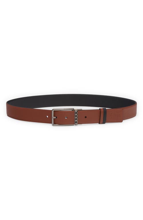 Shop Valentino Garavani Reversible Rockstud Leather Belt In Nero/selleria