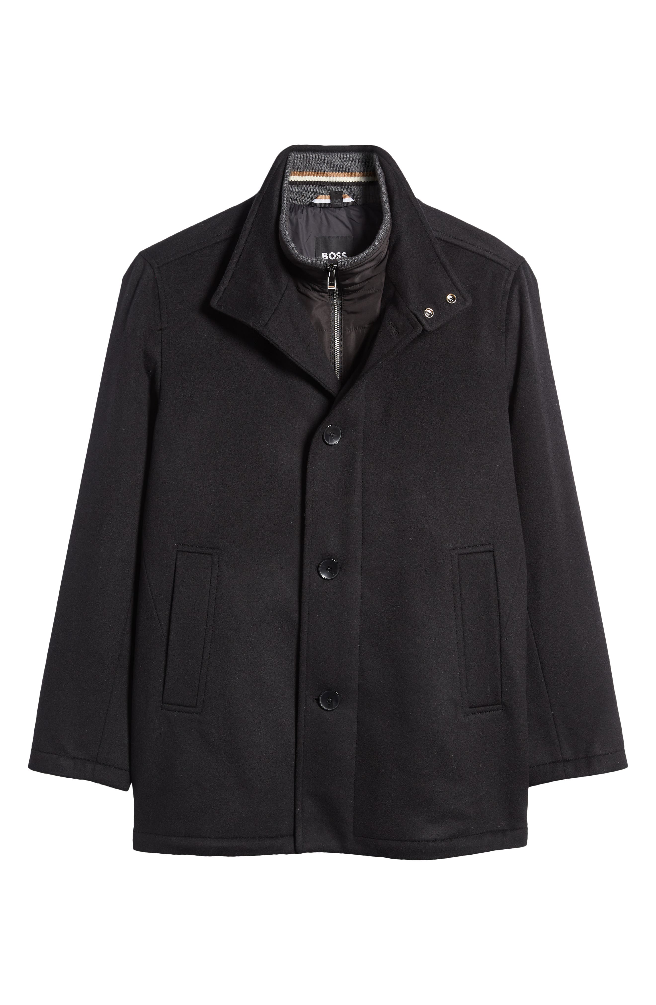 boss coxtan virgin wool & cashmere coat