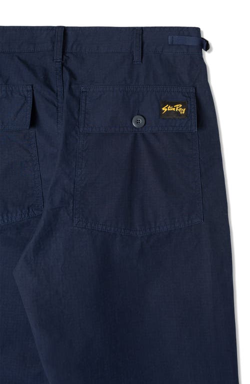 Shop Stan Ray K Straight Leg Pants In Navy Ripstop