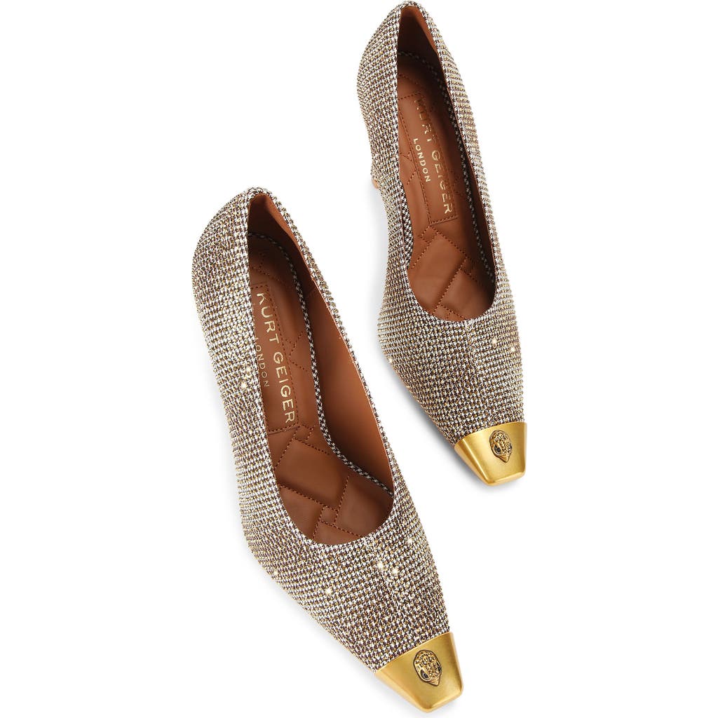 Kurt Geiger London Regent Court Pump In Open Beige