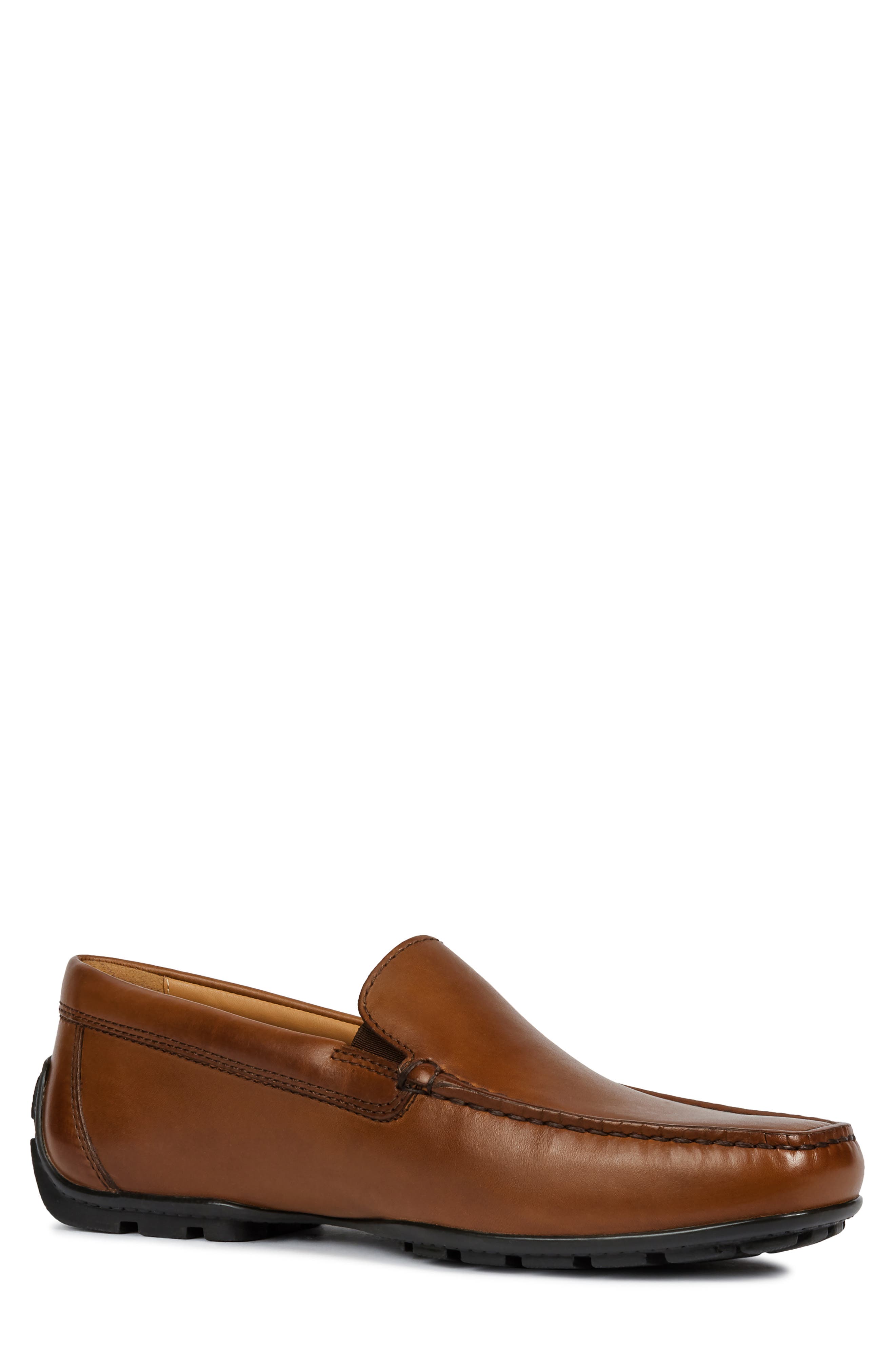 Geox Moner Wide Driving Loafer, Brown