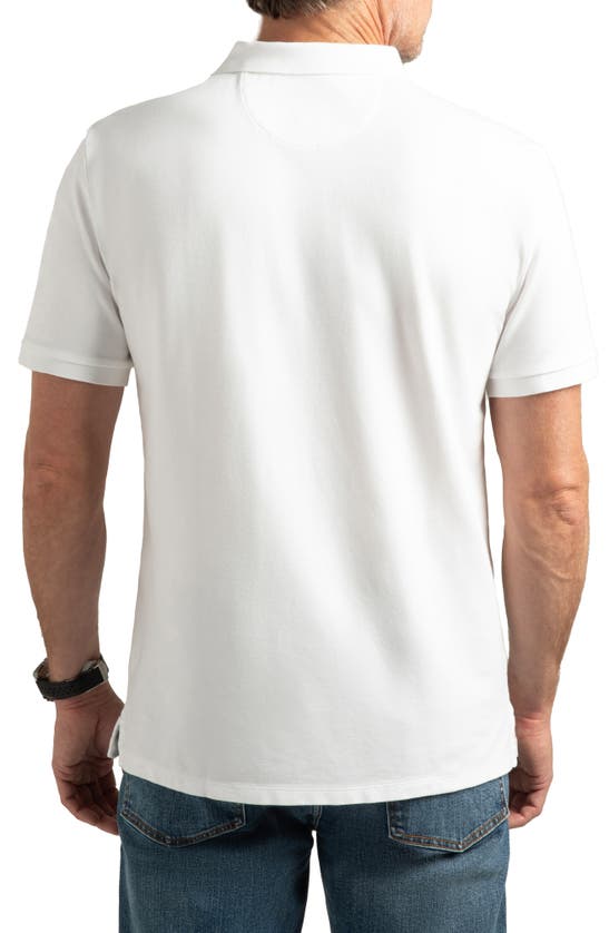 Hypernatural Matterhorn Supima® Cotton Blend Polo In White