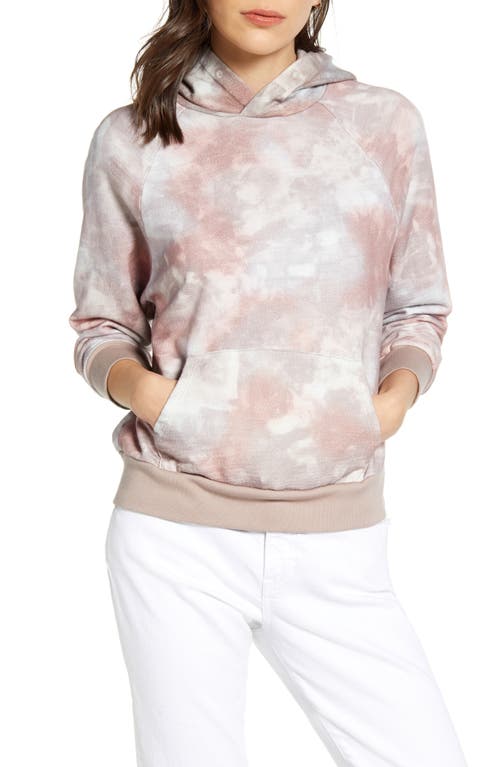 Shop Ag Cali Tie Dye Hoodie In Abstract Tiedye Rocky Mauve