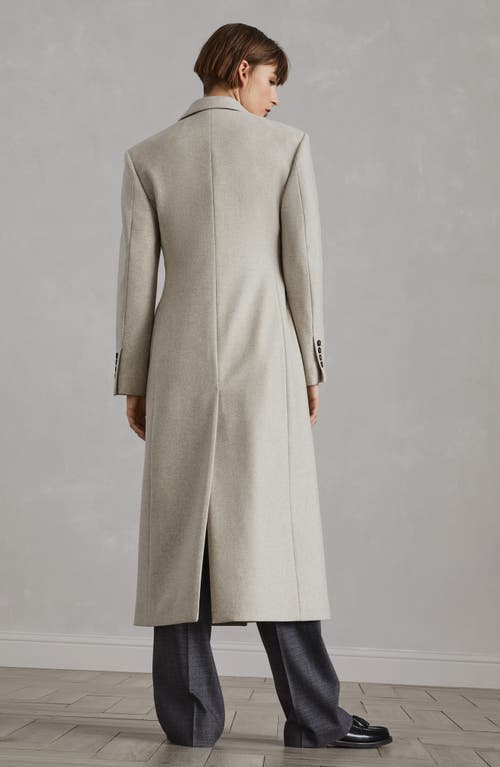 Shop Brunello Cucinelli Lightweight Wool Fabric Overcoat In Beige