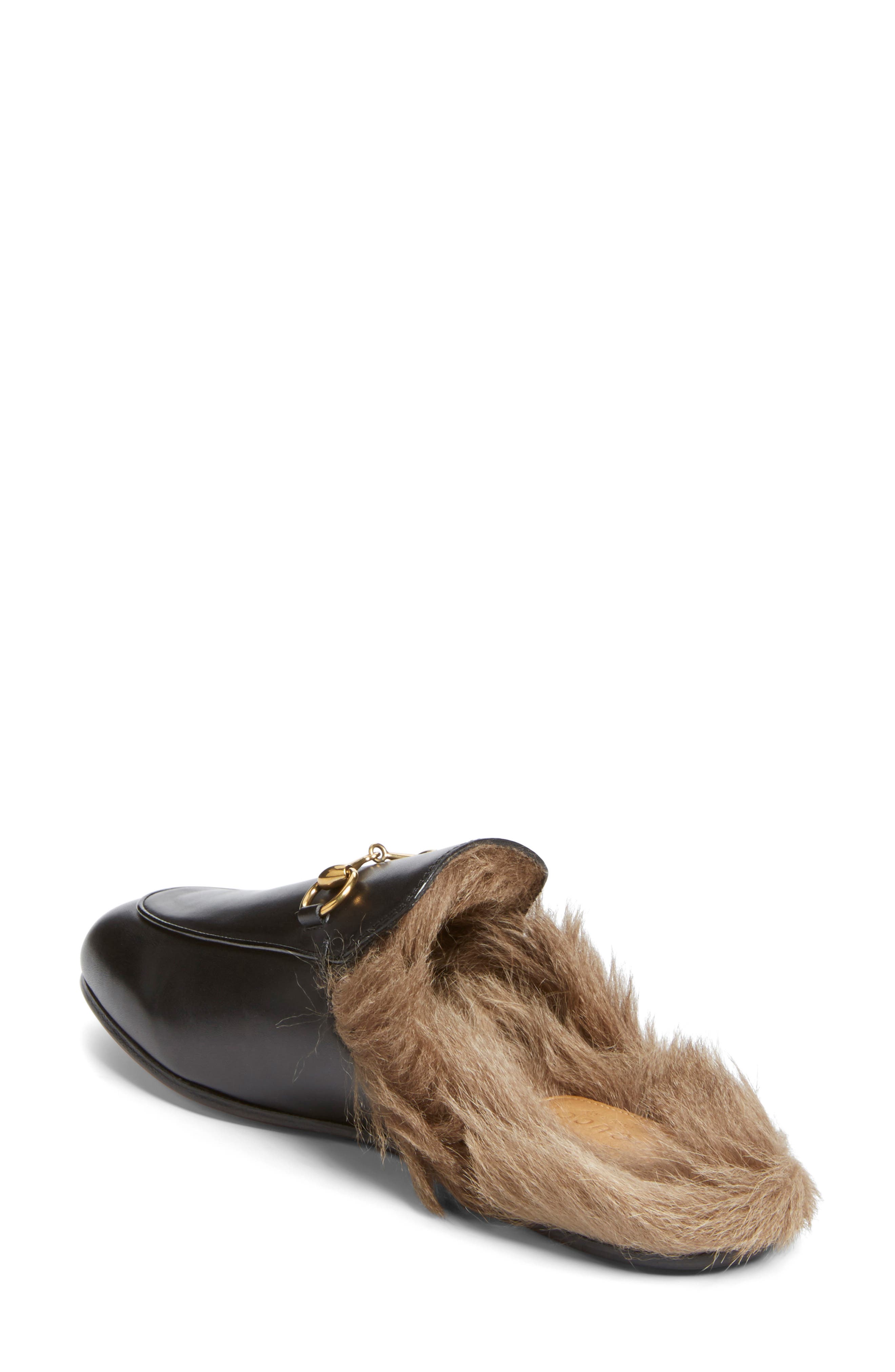 gucci horsehair slippers