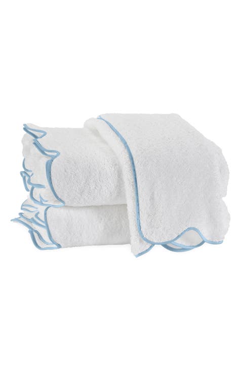 Cairo Scallop Trim Cotton Hand Towel