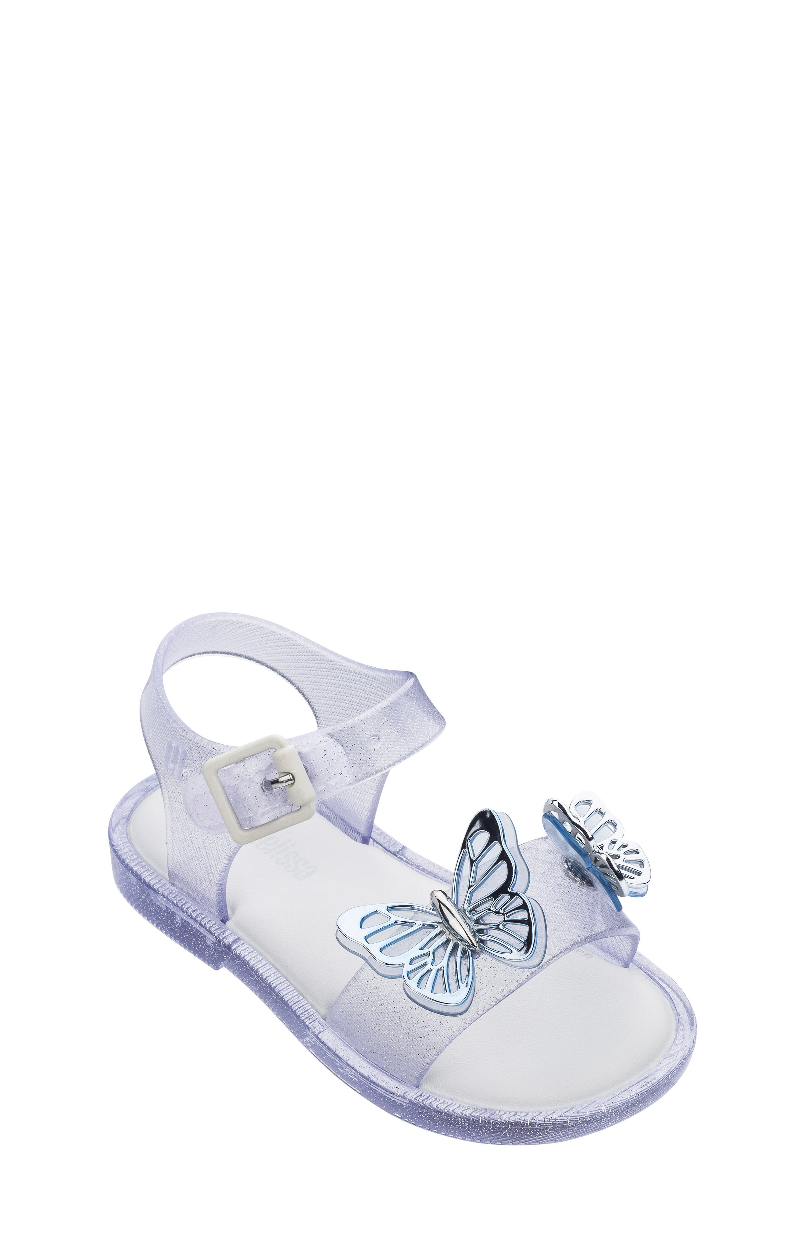 glitter jelly sandals