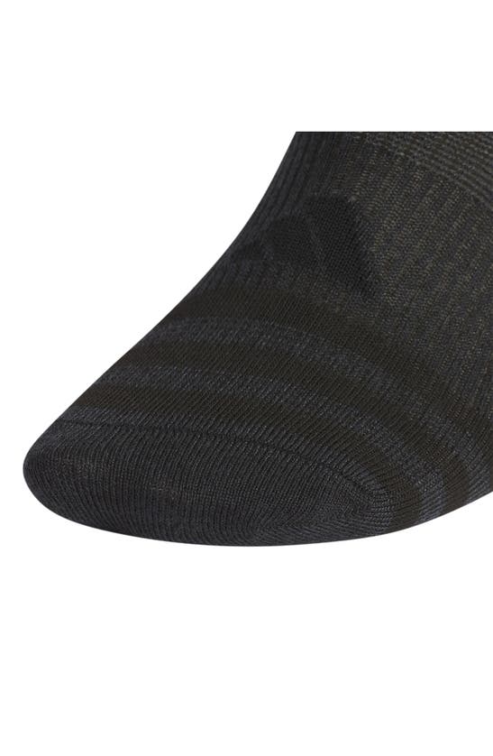 Shop Adidas Originals 6-pack Superlite No-show Socks In Black/ Night Grey