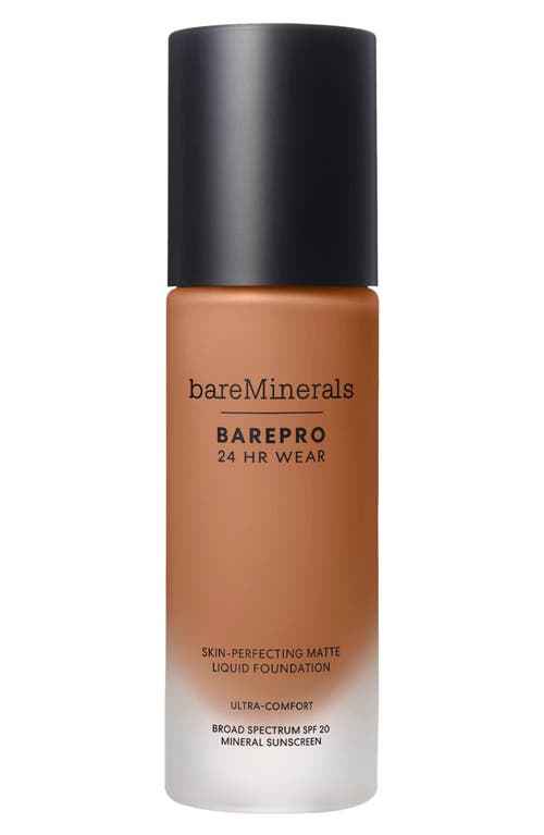 ® bareMinerals BAREPRO 24HR Wear Skin-Perfecting Matte Liquid Foundation Mineral SPF 20 PA++ in Medium Deep 45 Neutral