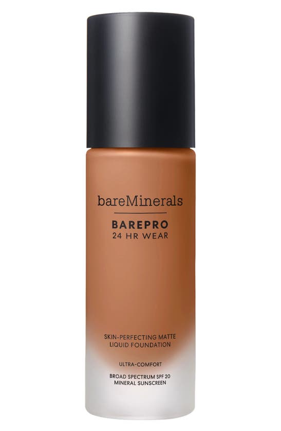 Bareminerals Barepro 24hr Wear Skin-perfecting Matte Liquid Foundation Mineral Spf 20 Pa++ In Medium Deep 45 Neutral