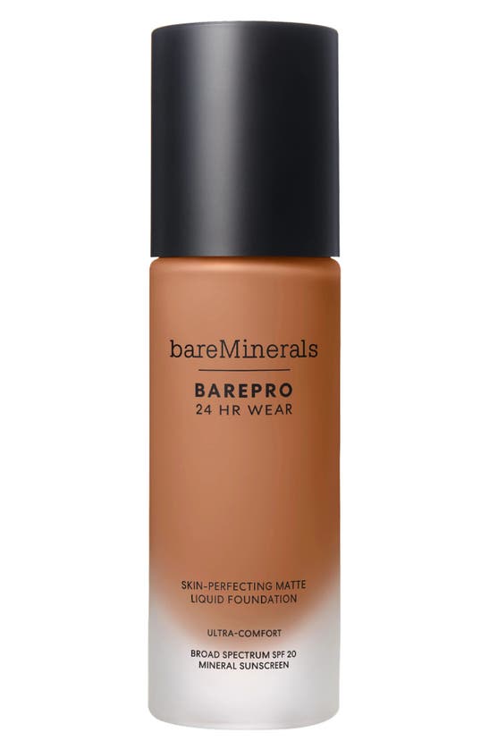 Bareminerals ® Barepro 24hr Wear Skin-perfecting Matte Liquid Foundation Mineral Spf 20 Pa++ In Medium Deep 45 Neutral