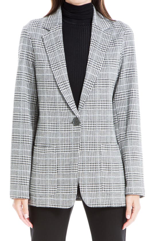 Max Studio Double Knit One-button Blazer In Bivbgp10