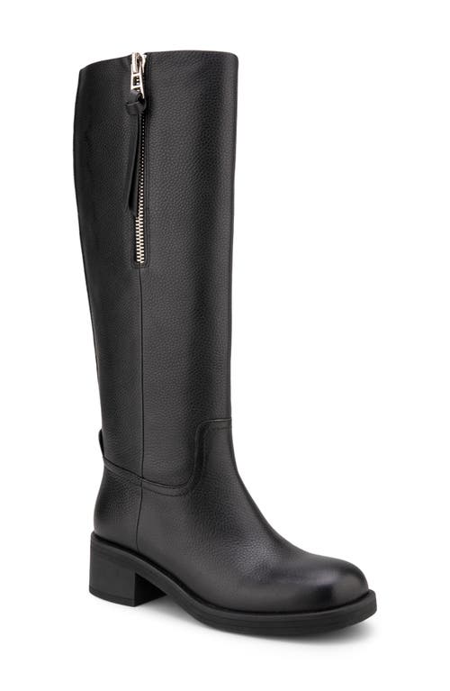 Shop Aerosoles Morisson Knee High Boot In Black Pebbled Leather