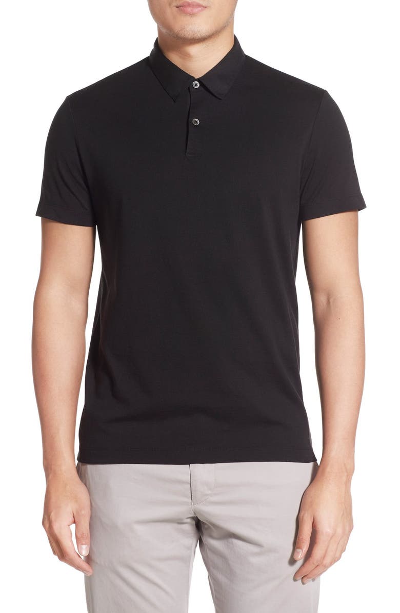 Theory 'Bron' Trim Fit Silk & Cotton Polo | Nordstrom