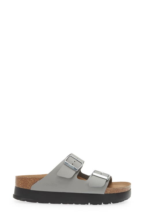 Birkenstock Arizona Platform Slide Sandal In Stone Coin