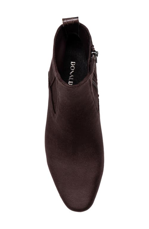 Shop Donald Pliner Niri Bootie In Dark Brown