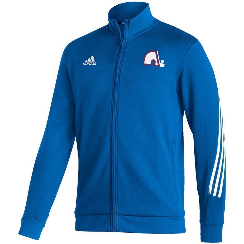 Adidas Originals Adidas Blue Quebec Nordiques Team Classics Full-zip ...