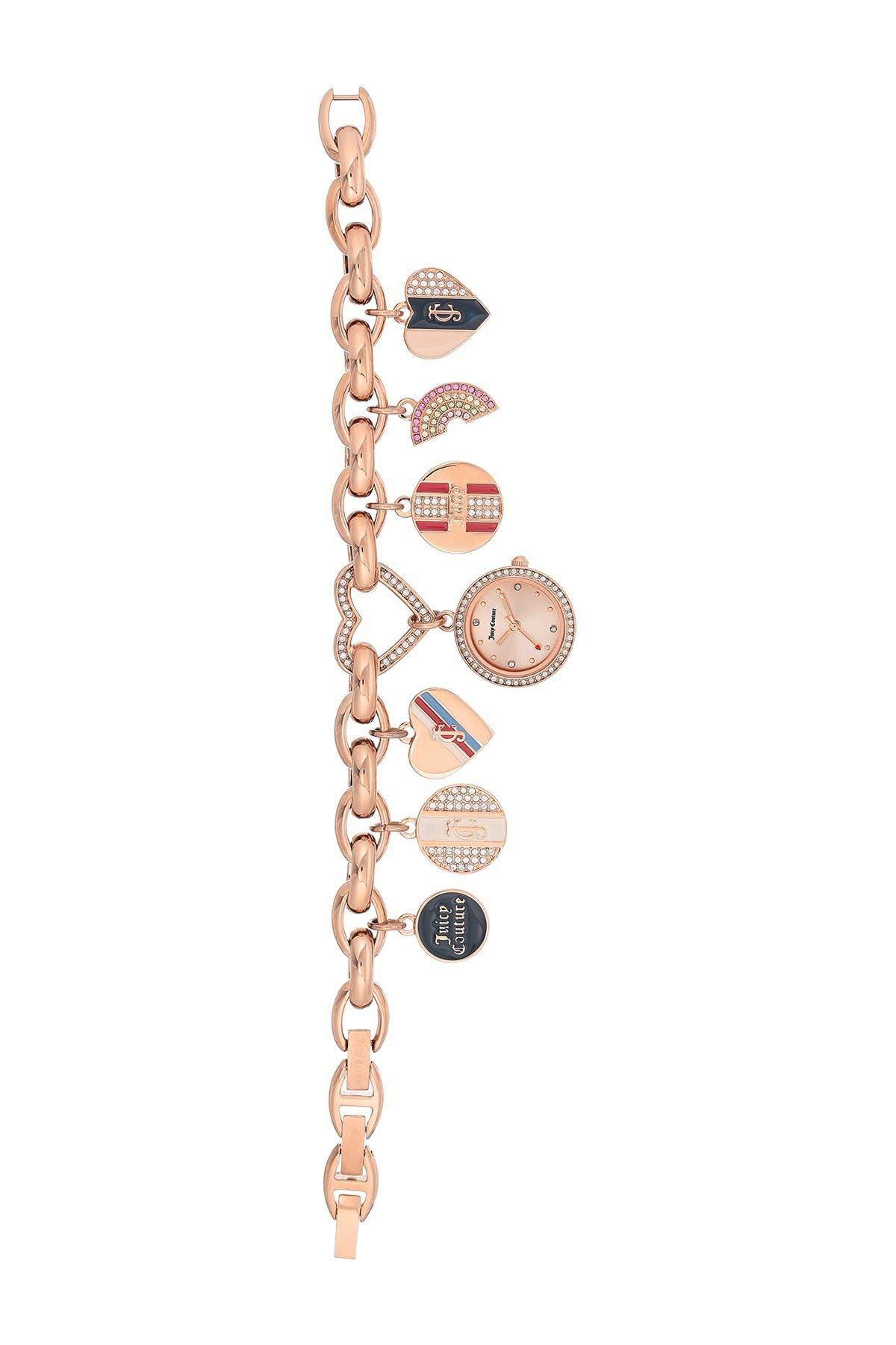 Juicy Couture Women S Rose Gold Tone Charm Bracelet Watch 21mm Nordstrom Rack Juicy Couture Women S Rose Gold Tone Charm Bracelet Watch 21mm Nordstrom Rack