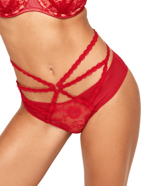 Adore Me Brigitte Cheeky Panties In Dark Red