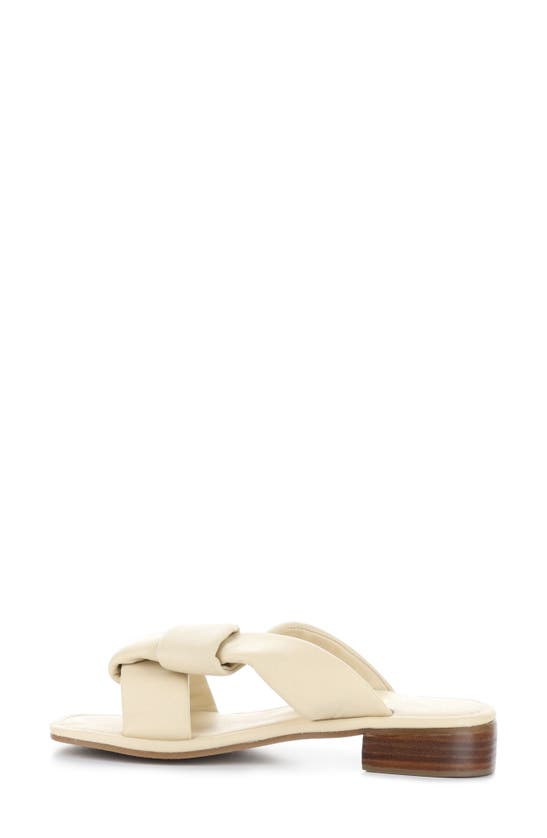 Bos. & Co. Knick Slide Sandal In Cream Nappa