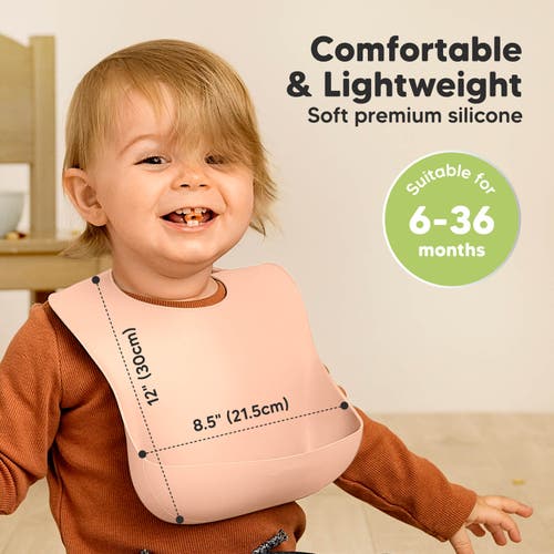 Keababies Prep Silicone Bibs In Dusk