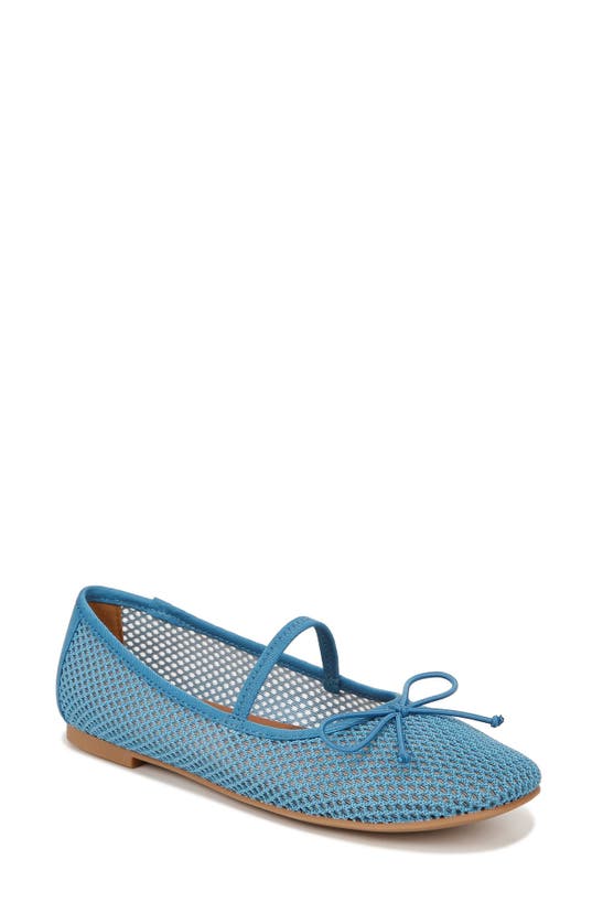 Shop Zodiac Idra Mesh Mary Jane Flat In Azure Blue