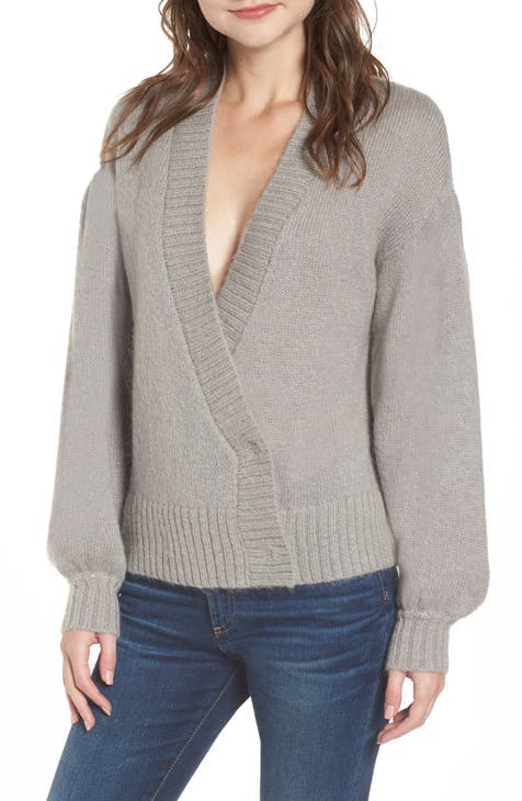 Amari Bishop Sleeve Crop Sweater