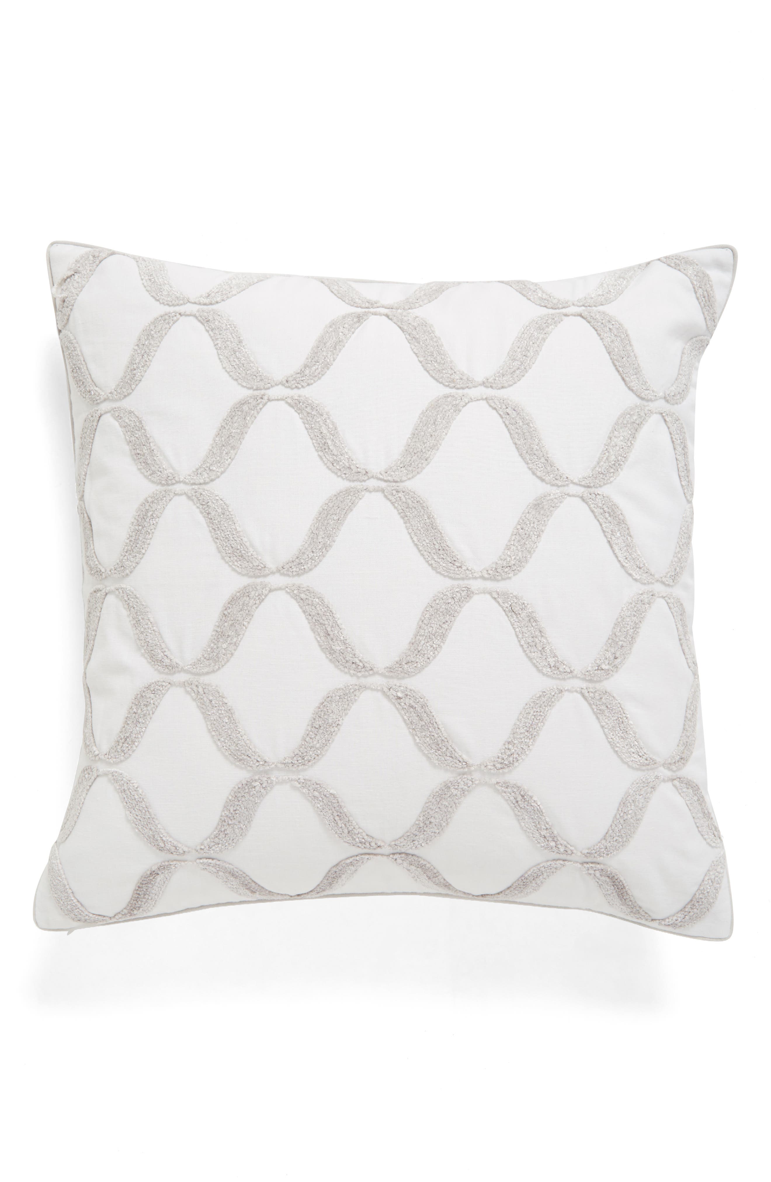 Nordstrom at Home Embroidered Trellis Accent Pillow Nordstrom