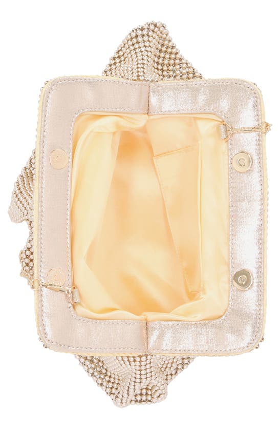Jessica Mcclintock Lorana Clutch In Light Gold