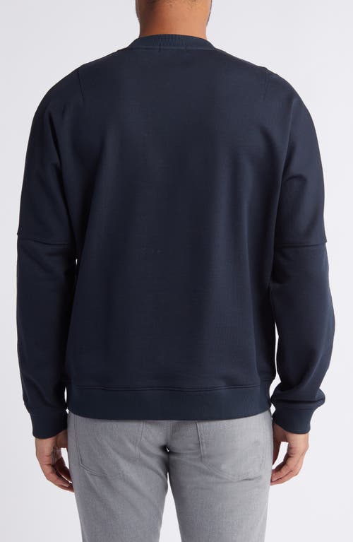 Shop Theory Colts Force Crewneck Sweatshirt In Baltic