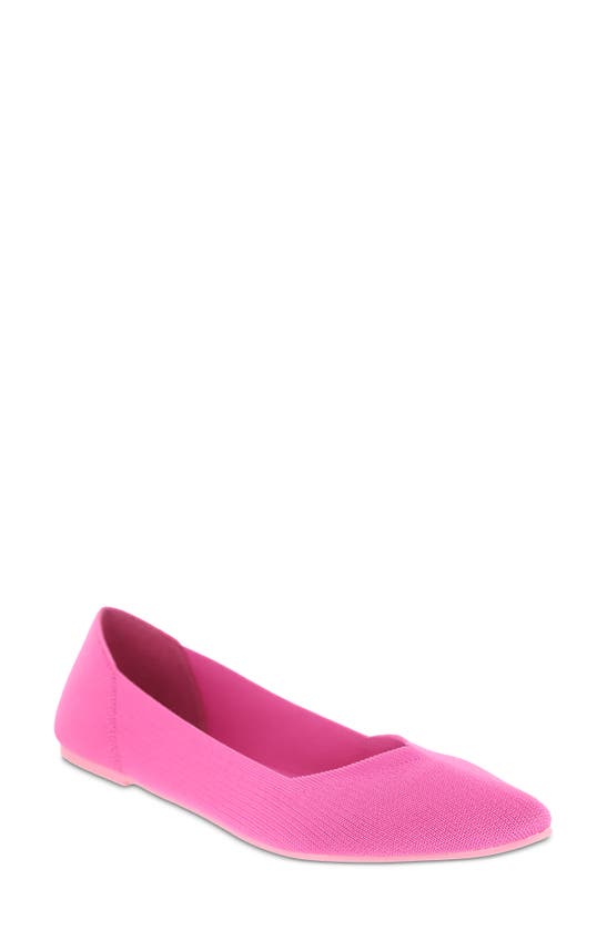 Mia Kerri Pointed Toe Flat In Qi00011-hpk-fknit