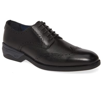 Johnston & Murphy Elkins Waterproof Wingtip Derby- Black