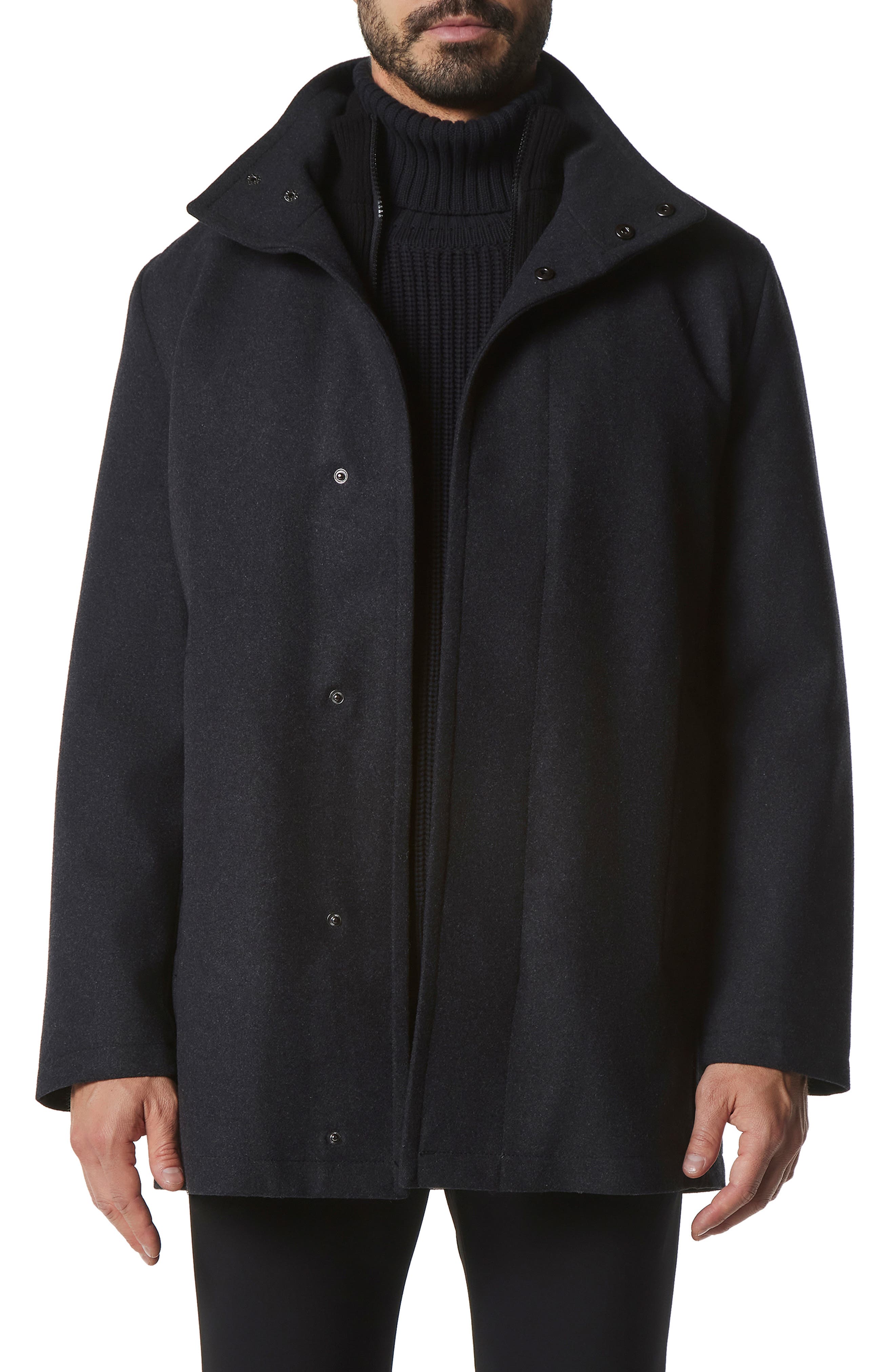 men's wool coat charcoal