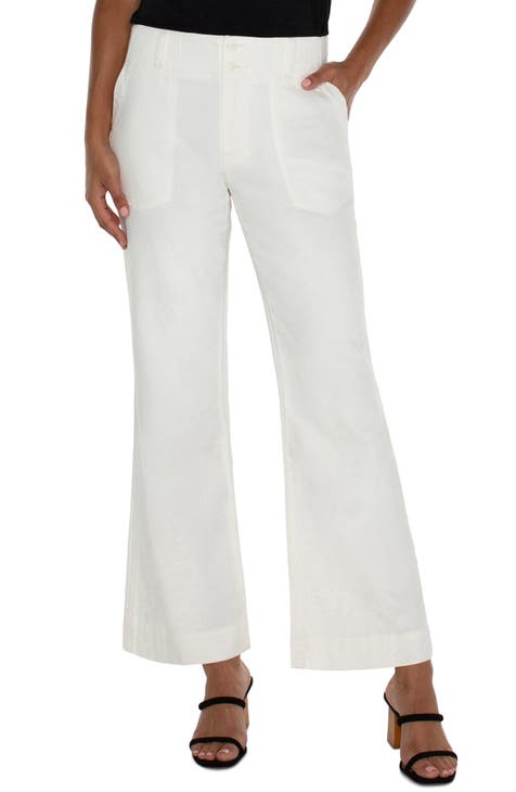 Women's White Plus-Size Pants & Leggings