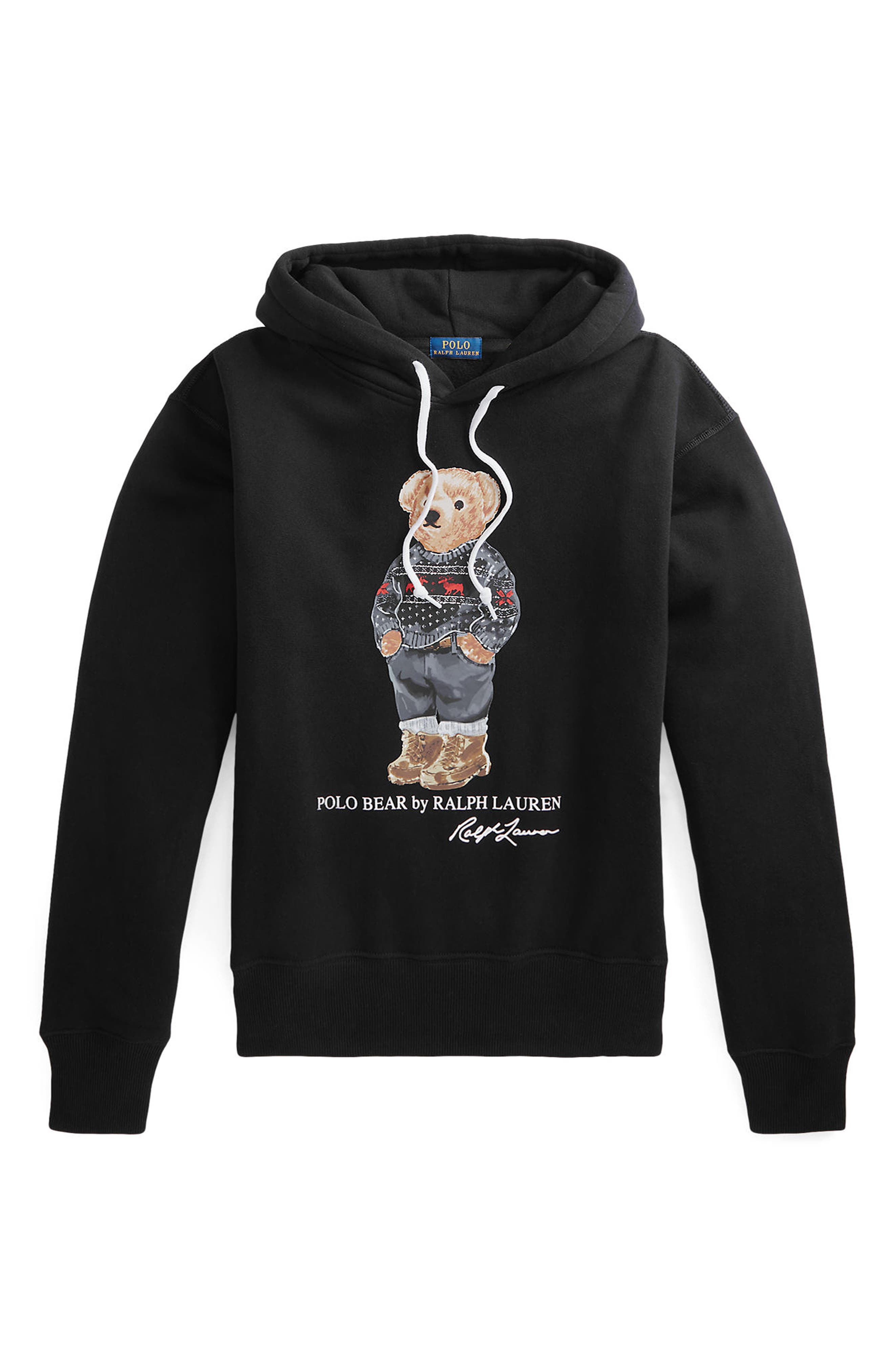 polo bear hoodie women's