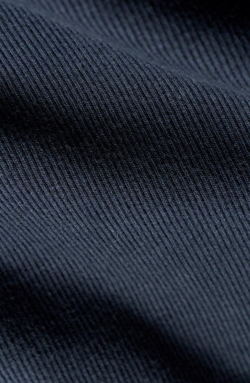 Shop Billy Reid Ribbed Cotton T-shirt In Carbon Blue