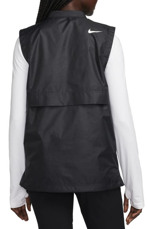 Shop Nike Tour Repel Golf Vest In Black/white