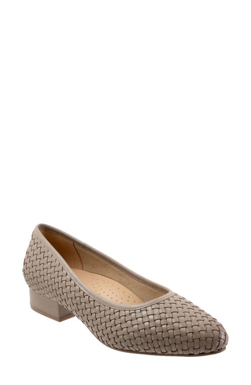 Trotters Jade Woven Pointed Toe Shoe Mid Grey at Nordstrom,